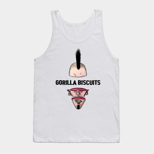 Punk Man Gorilla Biscuits Tank Top by limatcin